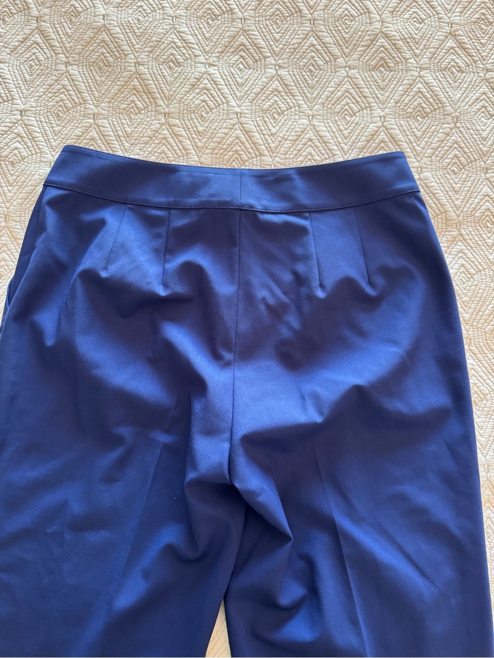 St. John Royal Blue Straight Leg Wool Blend Pants Womens Sz 4 - Picture 5 of 12